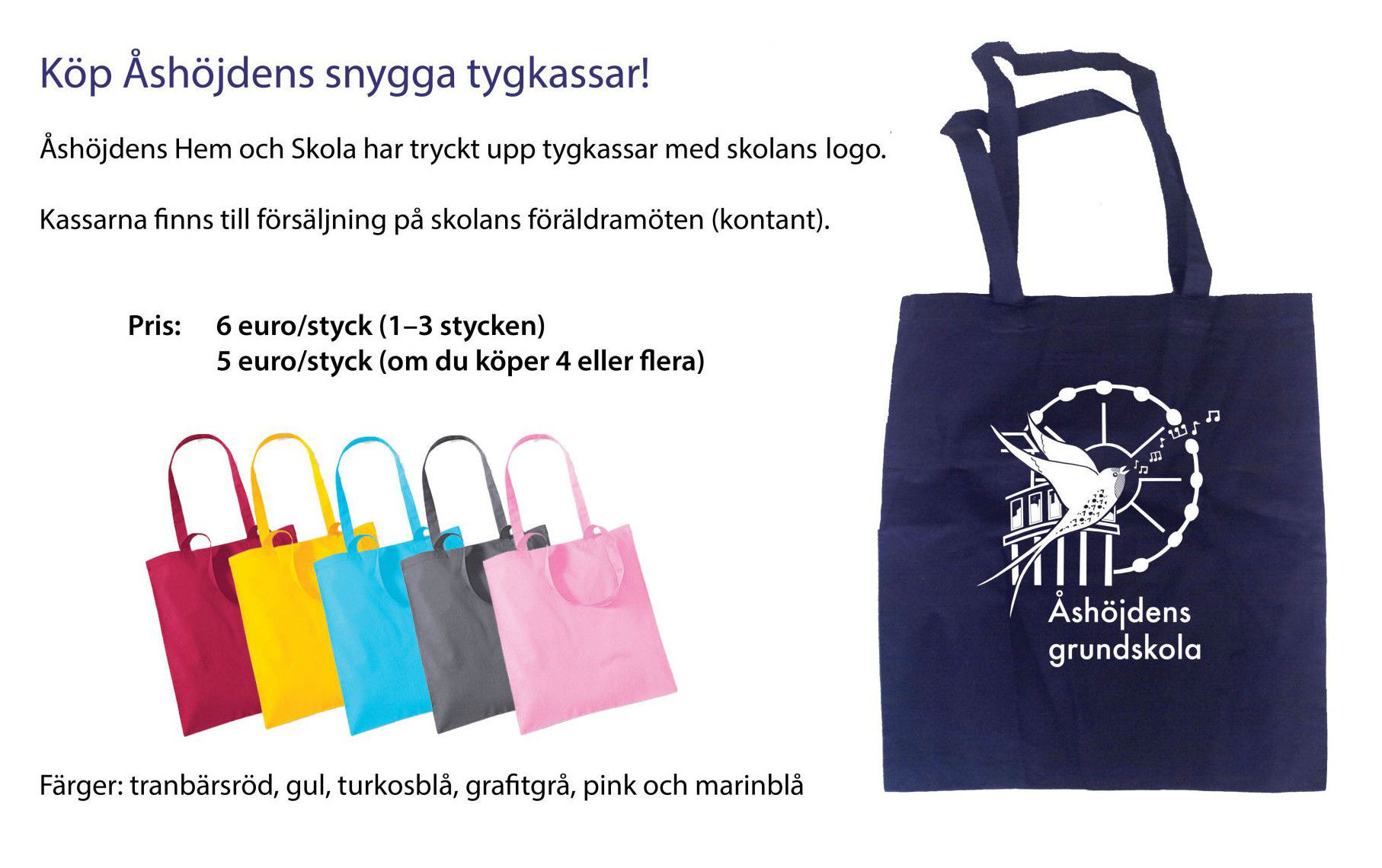 Reklam för tygkassar